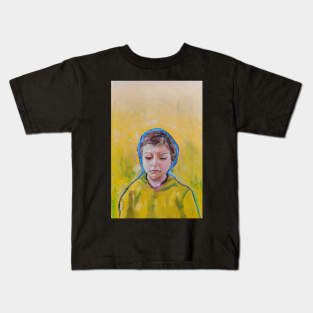 Portrait of a kid in Yellow Kids T-Shirt